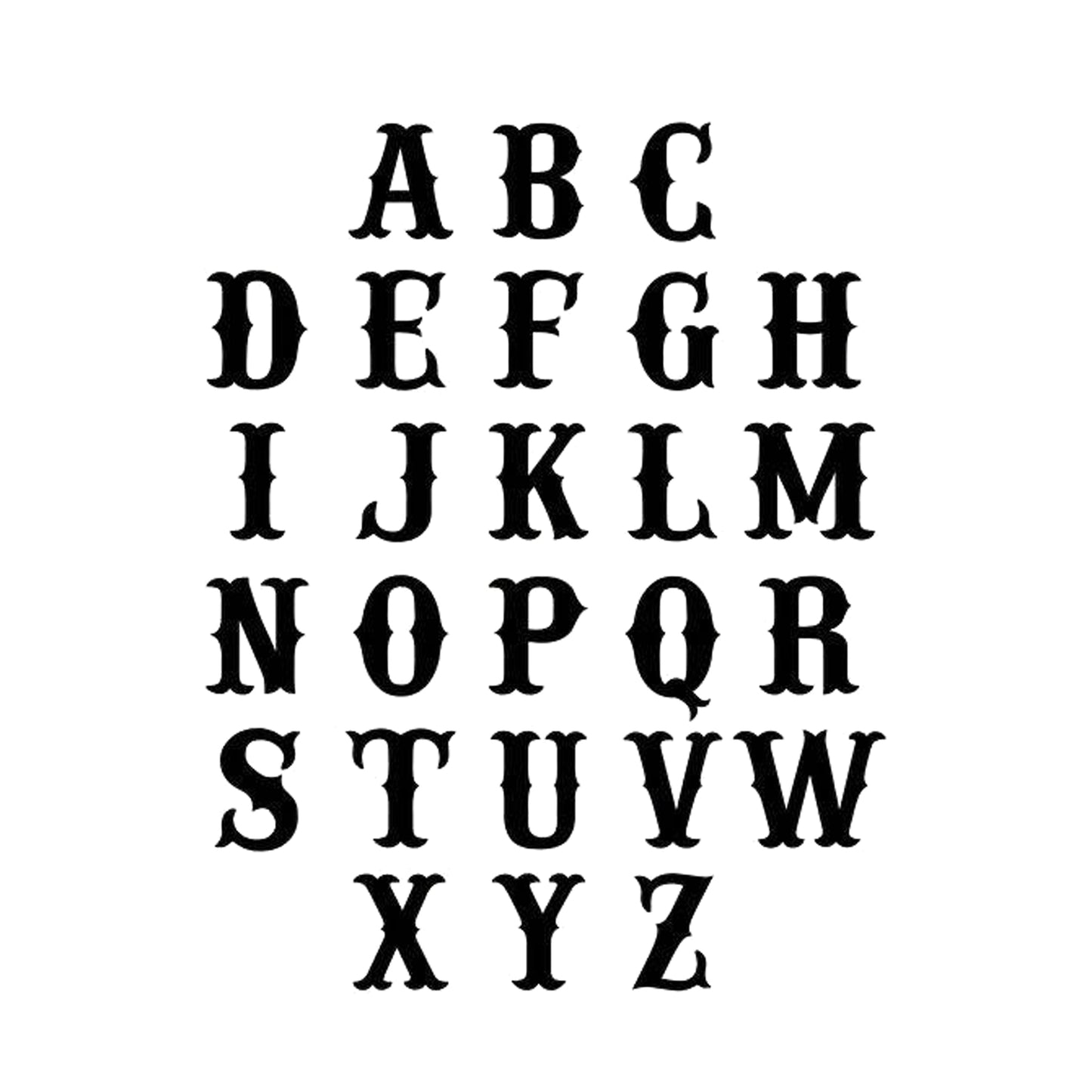 Alphabets A-Z